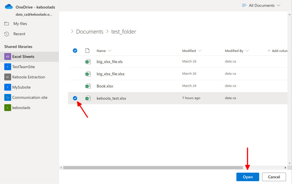 Screenshot - Select file
