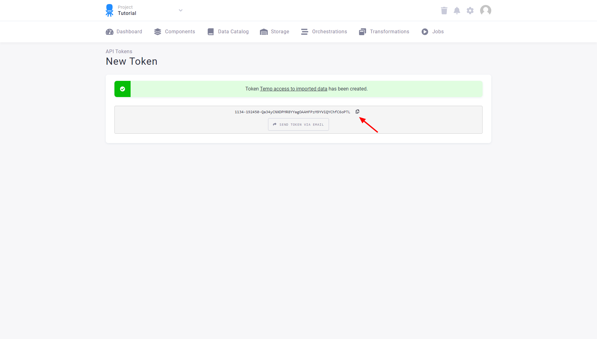 Screenshot - Access Tokens