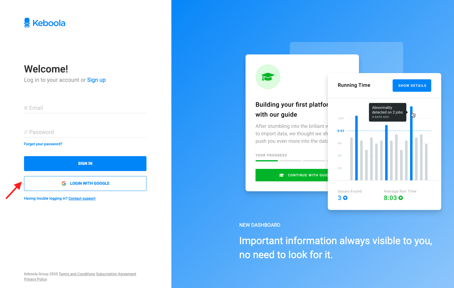 Screenshot -- Login Page