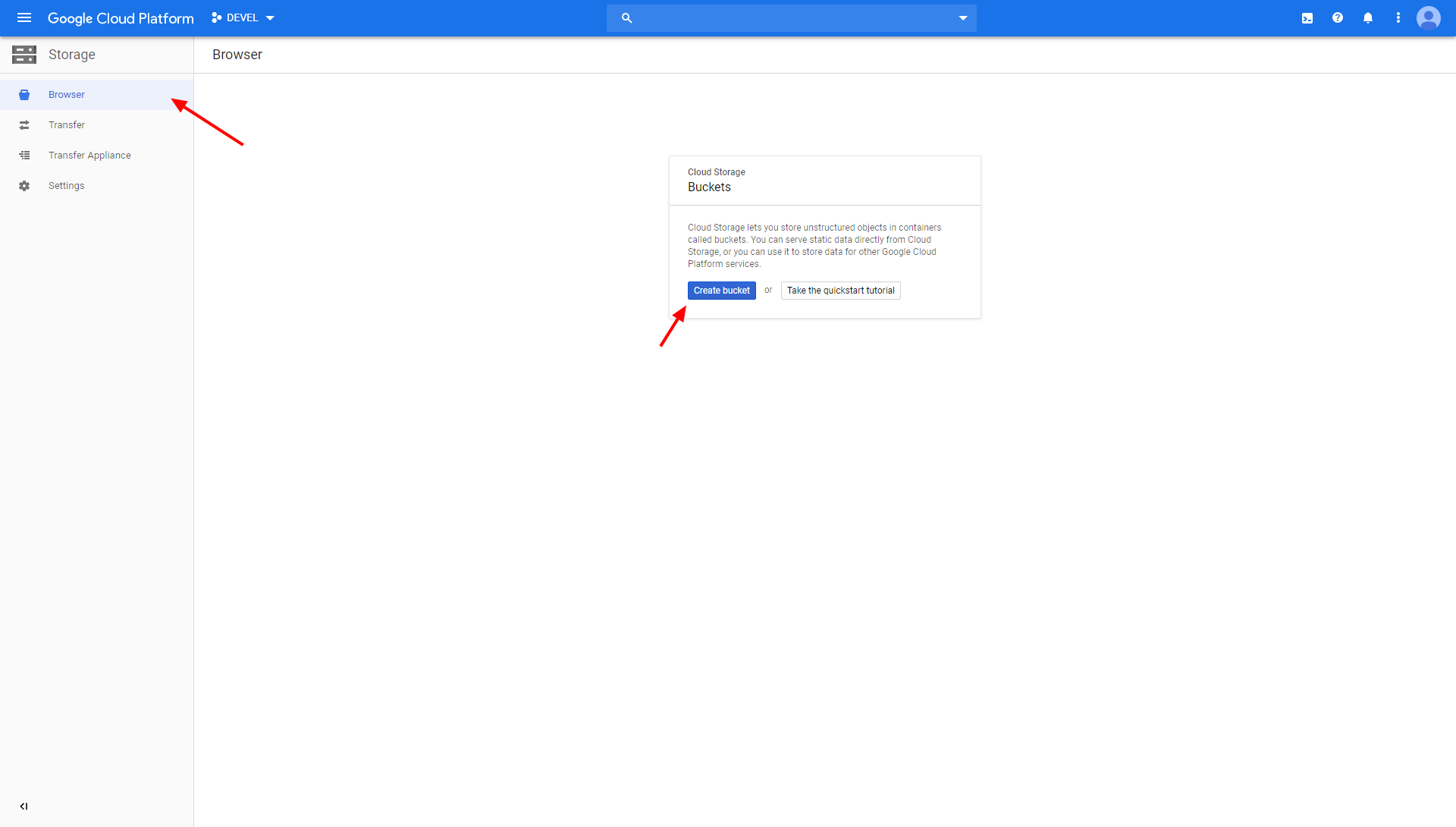 Screenshot - Google Cloud Platform