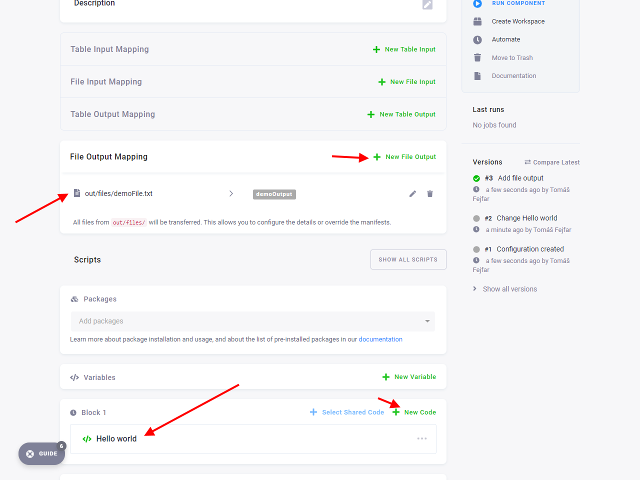 Screenshot - Python transformation overview